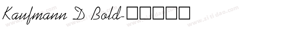 Kaufmann D Bold字体转换